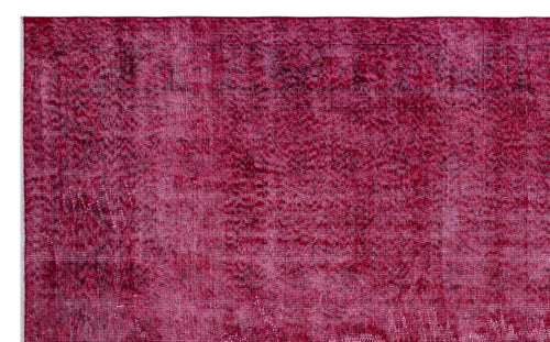 Atina Pembe Eskitme Yün El Dokuma Halısı 187 x 299 Apex Unique