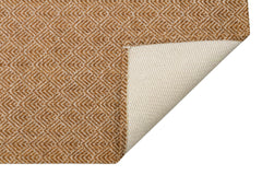 Fohnsdorf Kahverengi Geometrik Pamuk Dokuma Kilim Eko