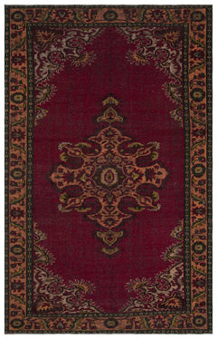 Atina Kırmızı Klasik Yün El Dokuma Halısı 191 x 302 Apex Unique