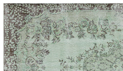 Atina Yeşil Eskitme Yün El Dokuma Halısı 167 x 292 Apex Unique