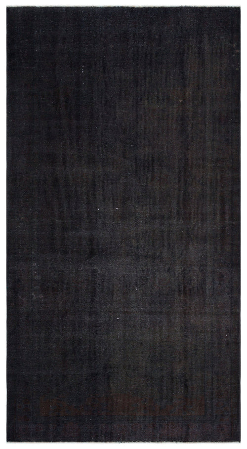 Atina Siyah Eskitme Yün El Dokuma Halısı 158 x 294 Apex Unique