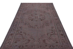 Atina Gri Eskitme Yün El Dokuma Halısı 153 x 246 Apex Unique