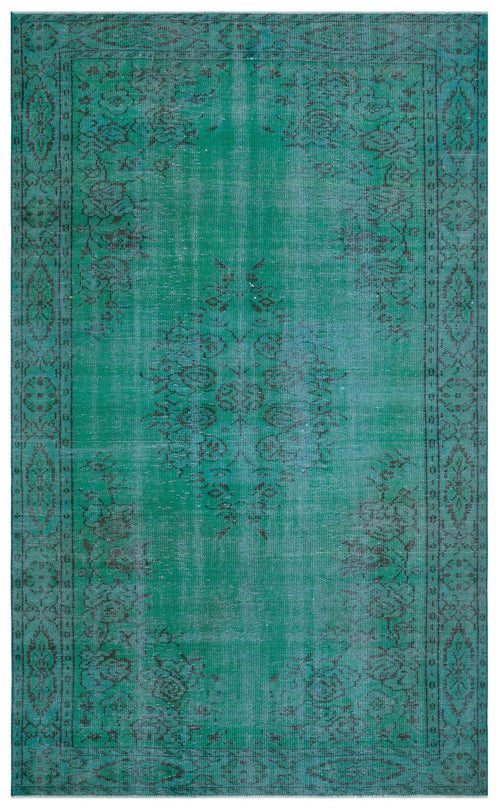 Atina Turkuaz Eskitme Yün El Dokuma Halısı 179 x 288 Apex Unique