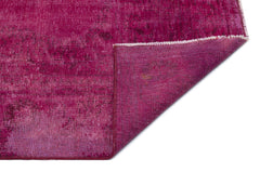 Atina Pembe Eskitme Yün El Dokuma Halısı 184 x 260 Apex Unique