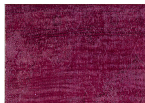 Atina Pembe Eskitme Yün El Dokuma Halısı 184 x 260 Apex Unique