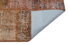 Iskece Kahverengi Eskitme Yün El Dokuma Halısı 160 x 230 Apex Unique