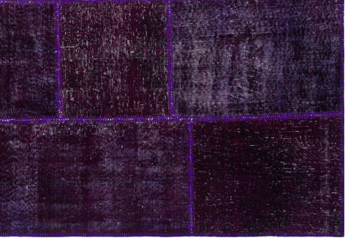 Iskece Mor Eskitme Yün El Dokuma Halısı 190 x 280 Apex Unique