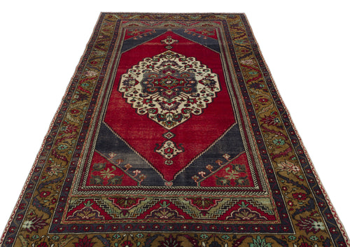 Kavala Kırmızı Klasik Yün El Dokuma Halısı 155 x 295 Apex Unique
