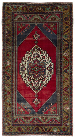 Kavala Kırmızı Klasik Yün El Dokuma Halısı 155 x 295 Apex Unique