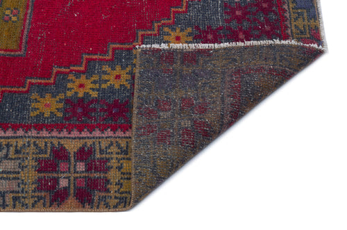 Kavala Kırmızı Klasik Yün El Dokuma Halısı 124 x 238 Apex Unique
