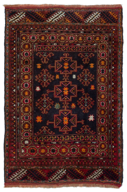 Kavala Kırmızı Klasik Yün El Dokuma Halısı 083 x 126 Apex Unique