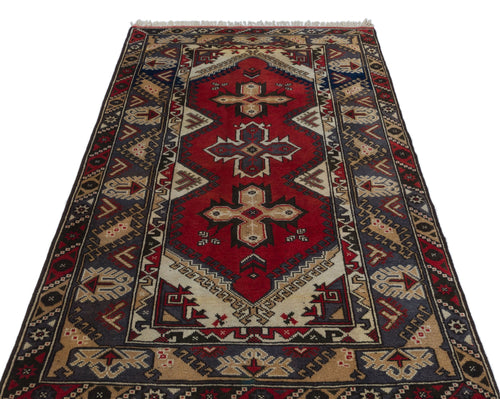Kavala Kırmızı Klasik Yün El Dokuma Halısı 120 x 200 Apex Unique