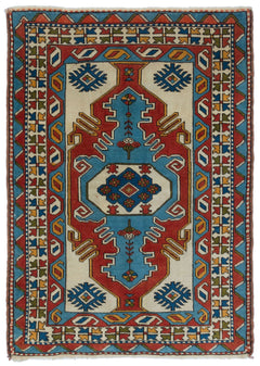 Kavala Kırmızı Klasik Yün El Dokuma Halısı 127 x 175 Apex Unique
