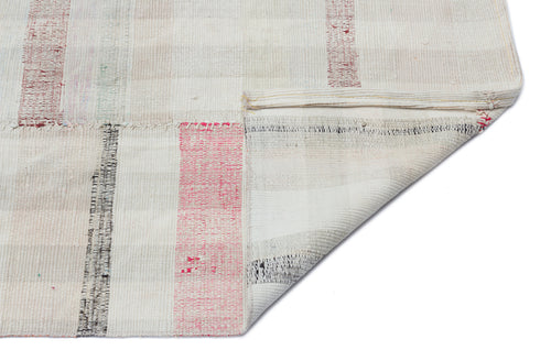 Girit Bej Çizgili Yün El Dokuma Halısı 137 x 330 Apex Unique