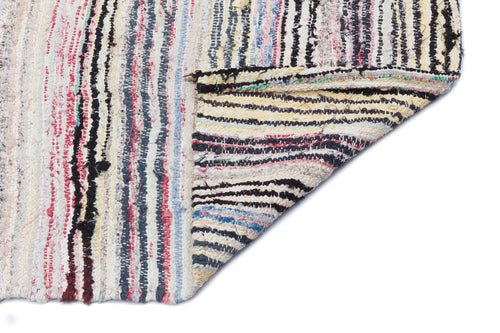 Girit Bej Çizgili Yün El Dokuma Halısı 155 x 307 Apex Unique