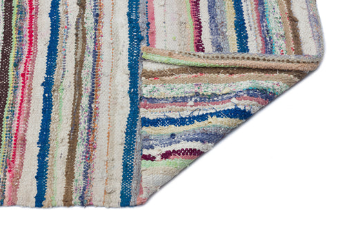 Girit Bej Çizgili Yün El Dokuma Halısı 146 x 320 Apex Unique