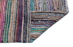 Girit Bej Çizgili Yün El Dokuma Halısı 151 x 364 Apex Unique
