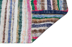 Girit Bej Çizgili Yün El Dokuma Halısı 131 x 358 Apex Unique