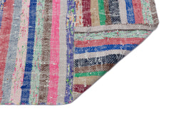 Girit Bej Çizgili Yün El Dokuma Halısı 143 x 313 Apex Unique