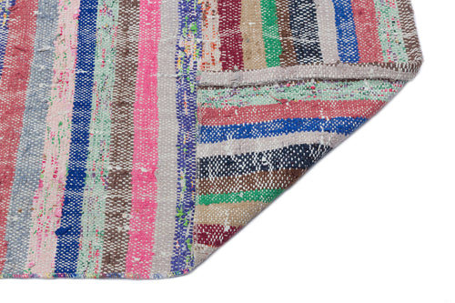Girit Bej Çizgili Yün El Dokuma Halısı 143 x 313 Apex Unique
