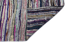 Girit Bej Çizgili Yün El Dokuma Halısı 155 x 308 Apex Unique