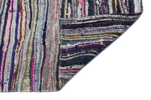 Girit Bej Çizgili Yün El Dokuma Halısı 155 x 308 Apex Unique