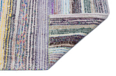 Girit Bej Çizgili Yün El Dokuma Halısı 135 x 330 Apex Unique