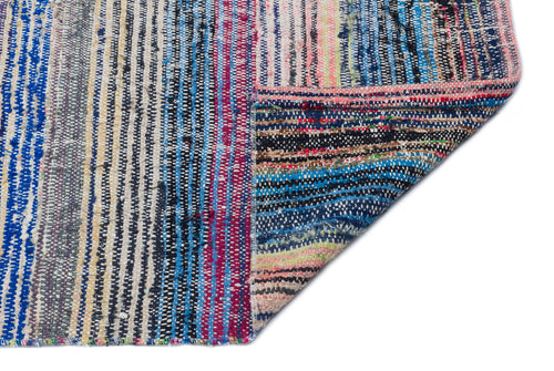 Girit Bej Çizgili Yün El Dokuma Halısı 135 x 315 Apex Unique