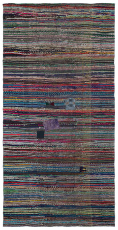 Girit Bej Çizgili Yün El Dokuma Halısı 168 x 330 Apex Unique