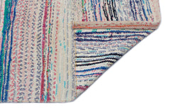 Girit Bej Çizgili Yün El Dokuma Halısı 145 x 328 Apex Unique