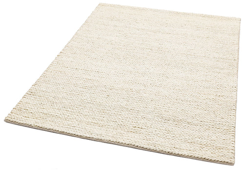 Voitsberg Beyaz Modern El Dokuma Naturel Jüt Hasır Halı Eko