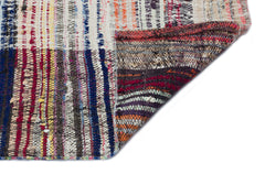 Girit Bej Çizgili Yün El Dokuma Halısı 147 x 330 Apex Unique