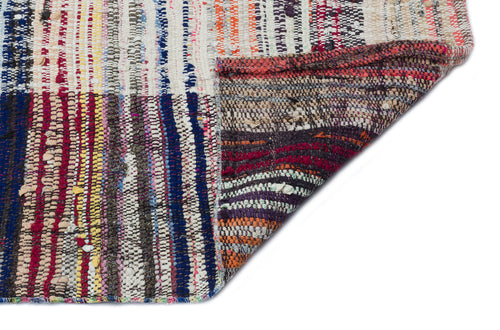 Girit Bej Çizgili Yün El Dokuma Halısı 147 x 330 Apex Unique