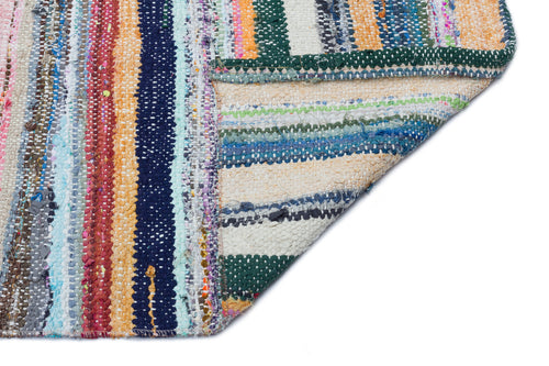 Girit Bej Çizgili Yün El Dokuma Halısı 156 x 274 Apex Unique