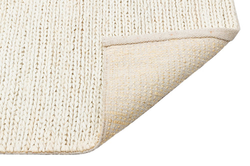 Voitsberg Beyaz Modern El Dokuma Naturel Jüt Hasır Halı Eko