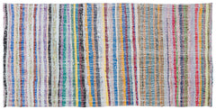 Girit Bej Çizgili Yün El Dokuma Halısı 146 x 300 Apex Unique