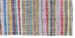Girit Bej Çizgili Yün El Dokuma Halısı 146 x 300 Apex Unique