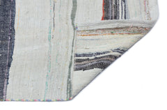 Girit Bej Çizgili Yün El Dokuma Halısı 165 x 257 Apex Unique