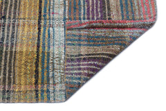 Girit Bej Çizgili Yün El Dokuma Halısı 155 x 340 Apex Unique
