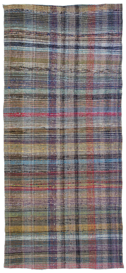 Girit Bej Çizgili Yün El Dokuma Halısı 155 x 340 Apex Unique