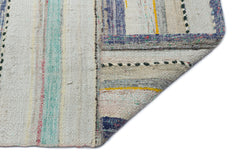 Girit Bej Çizgili Yün El Dokuma Halısı 195 x 298 Apex Unique