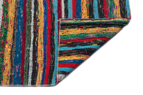 Girit Bej Çizgili Yün El Dokuma Halısı 148 x 364 Apex Unique