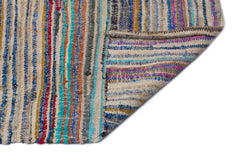 Girit Bej Çizgili Yün El Dokuma Halısı 161 x 343 Apex Unique