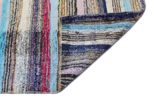 Girit Bej Çizgili Yün El Dokuma Halısı 144 x 357 Apex Unique