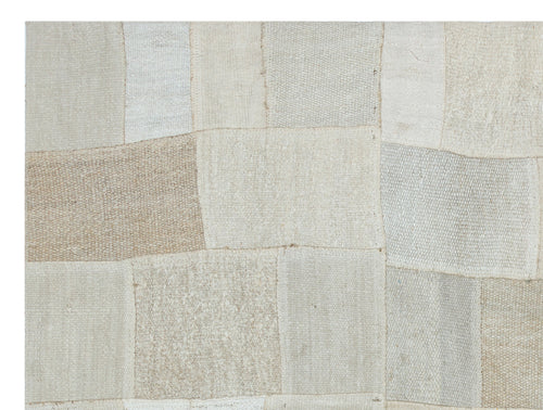 Teselya Bej Patchwork Yün El Dokuma Halısı 151 x 202 Apex Unique