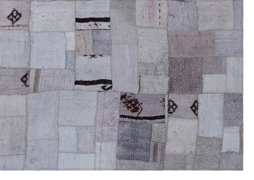 Teselya Mavi Patchwork Yün El Dokuma Halısı 160 x 230 Apex Unique