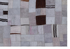 Teselya Mor Patchwork Yün El Dokuma Halısı 160 x 230 Apex Unique
