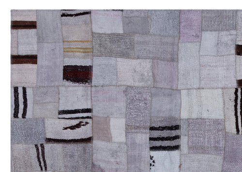 Teselya Mavi Patchwork Yün El Dokuma Halısı 160 x 230 Apex Unique