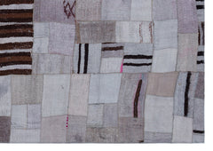 Teselya Mor Patchwork Yün El Dokuma Halısı 160 x 230 Apex Unique