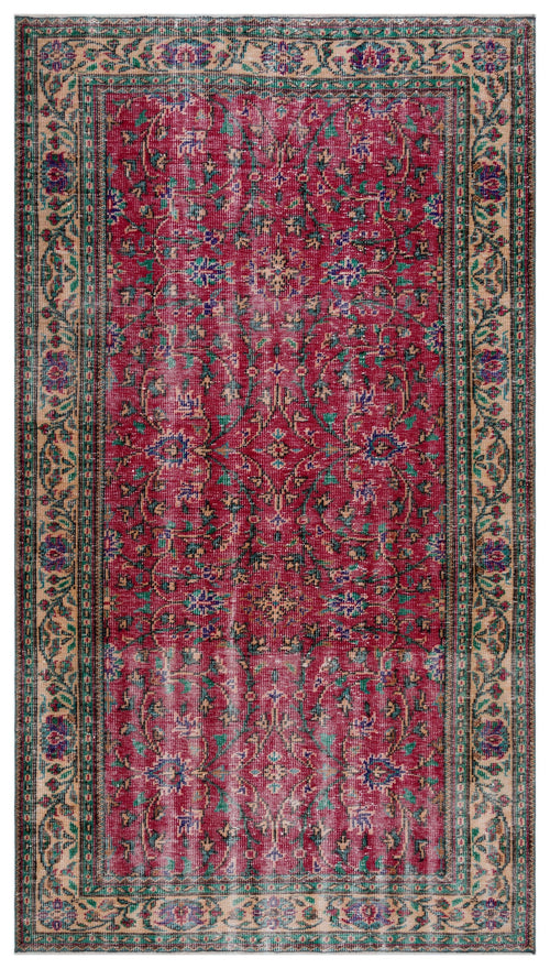 Atina Bej Eskitme Yün El Dokuma Halısı 170 x 298 Apex Unique